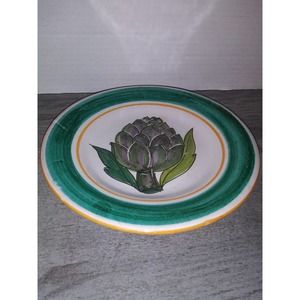 Artichoke 7 3/4" Art Pottery Plate Made in Italy